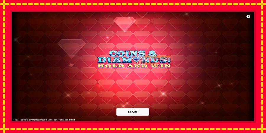 Coins & Diamonds: Hold and Win mesin slot dengan animasi cerah, gambar 1