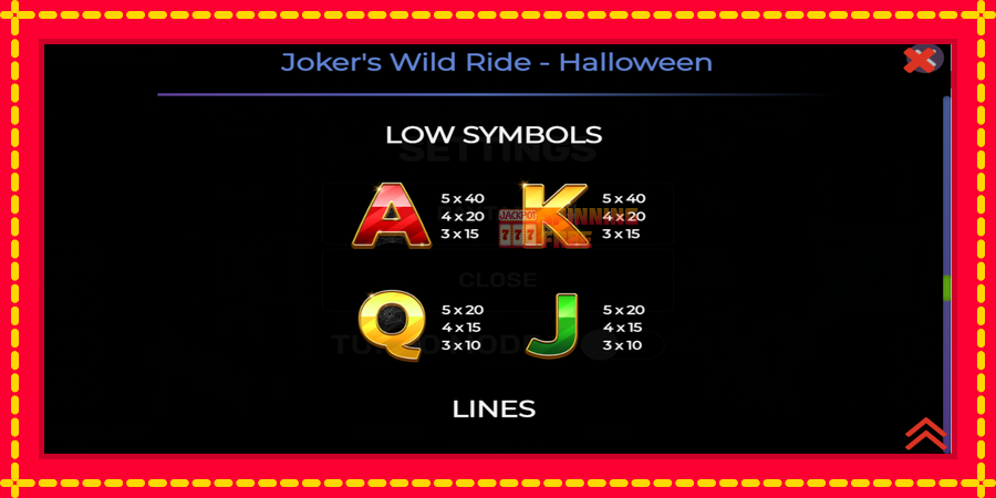 Jokers Wild Ride Halloween mesin slot dengan animasi cerah, gambar 6