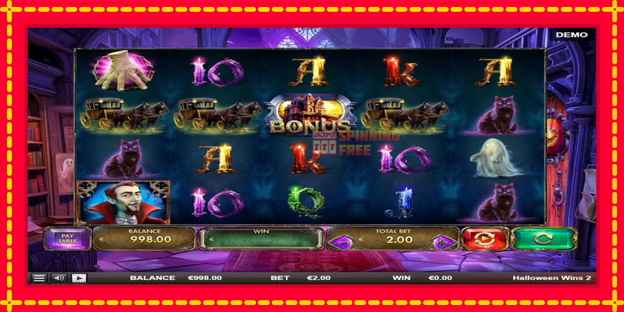 Halloween Wins 2 mesin slot dengan animasi cerah, gambar 2