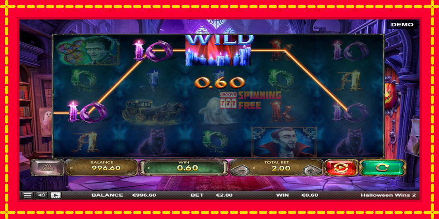 Halloween Wins 2 mesin slot dengan animasi cerah, gambar 3