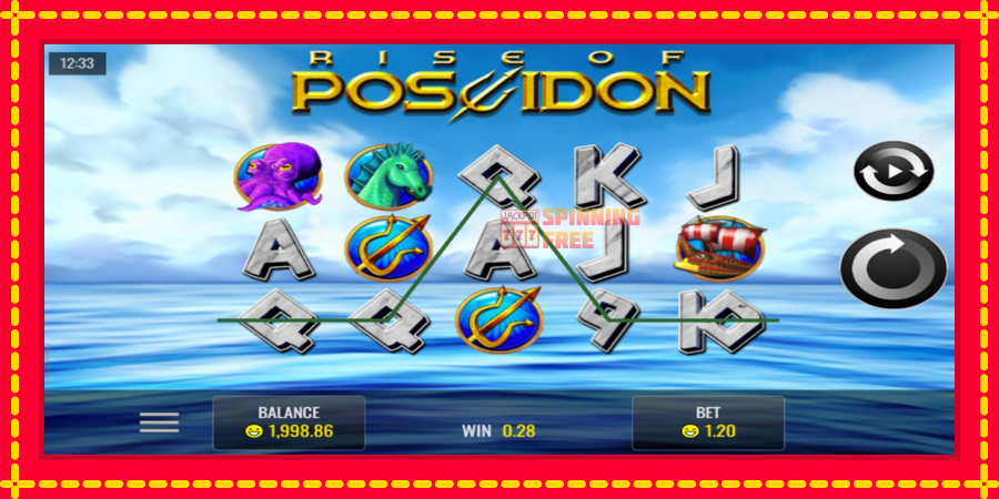 Rise of Poseidon mesin slot dengan animasi cerah, gambar 2