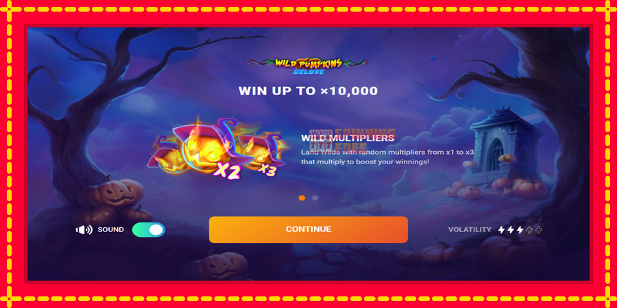 Wild Pumpkins Deluxe mesin slot dengan animasi cerah, gambar 1