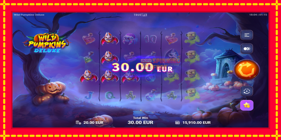 Wild Pumpkins Deluxe mesin slot dengan animasi cerah, gambar 3