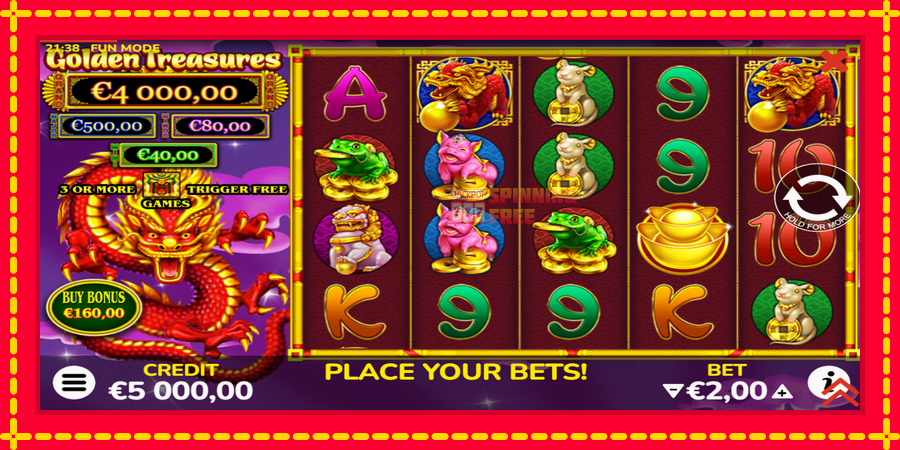 Golden Treasures mesin slot dengan animasi cerah, gambar 2