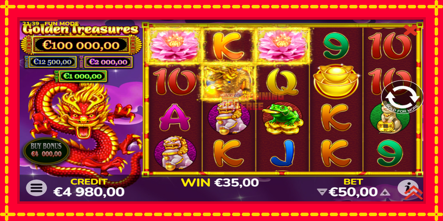 Golden Treasures mesin slot dengan animasi cerah, gambar 3