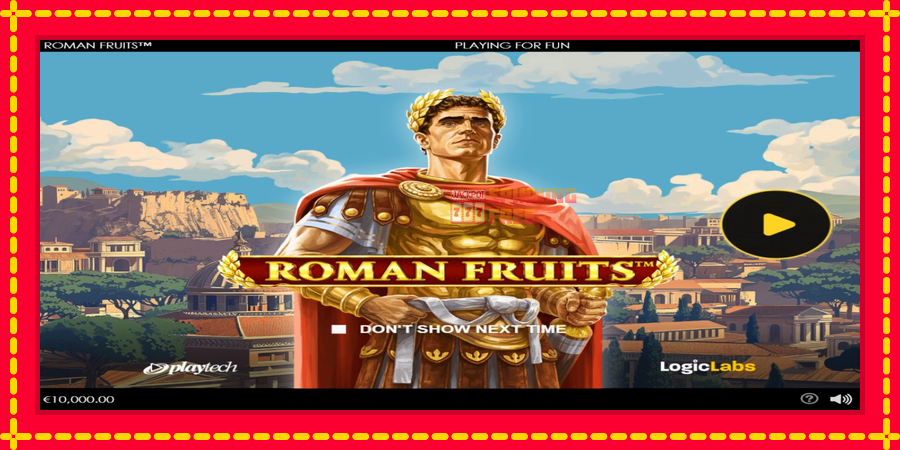 Roman Fruits mesin slot dengan animasi cerah, gambar 1