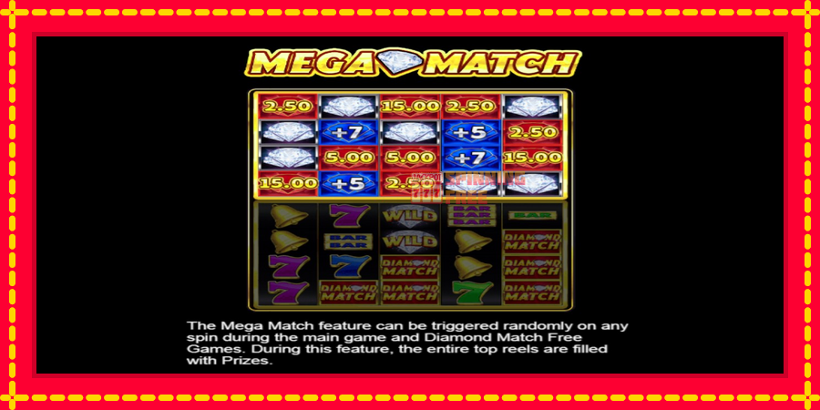 Diamond Match Deluxe mesin slot dengan animasi cerah, gambar 5