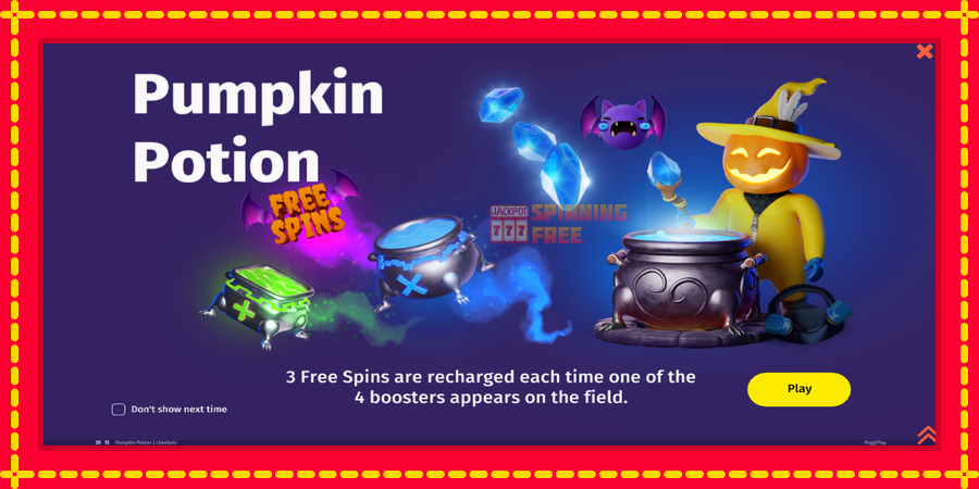 Pumpkin Potion mesin slot dengan animasi cerah, gambar 1