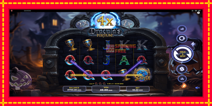 Draculas Fortune mesin slot dengan animasi cerah, gambar 3