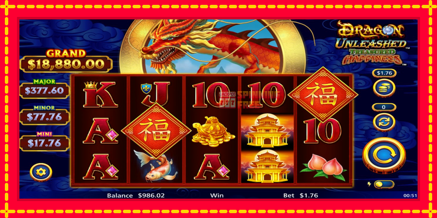 Dragon Unleashed Treasured Happiness mesin slot dengan animasi cerah, gambar 3