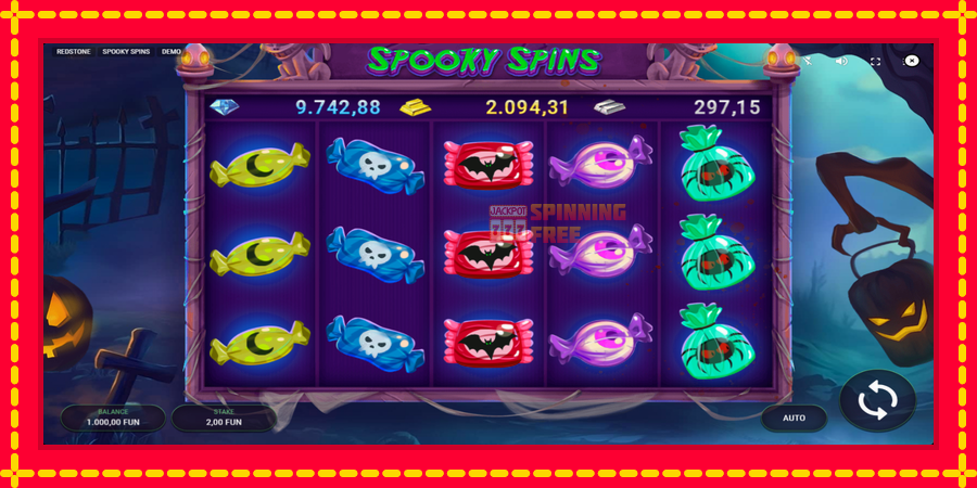 Spooky Spins mesin slot dengan animasi cerah, gambar 2