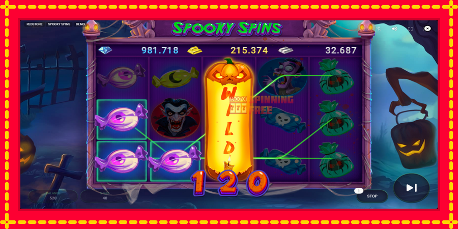 Spooky Spins mesin slot dengan animasi cerah, gambar 4