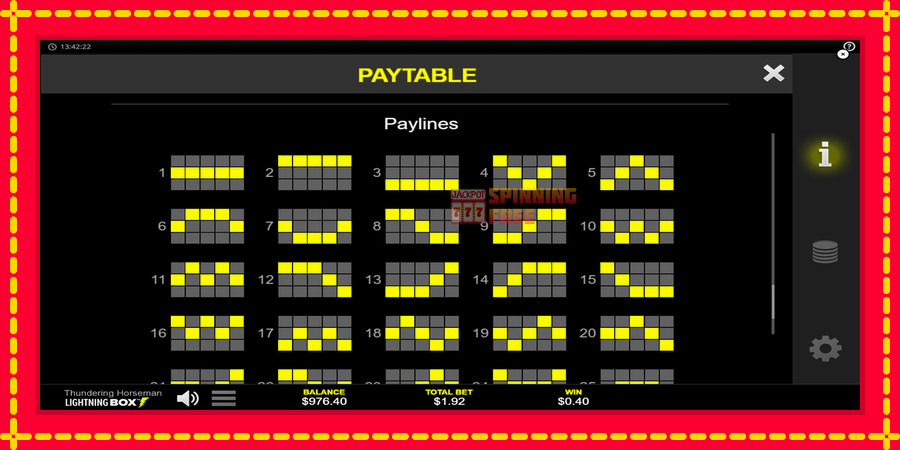 Thundering Horseman mesin slot dengan animasi cerah, gambar 6