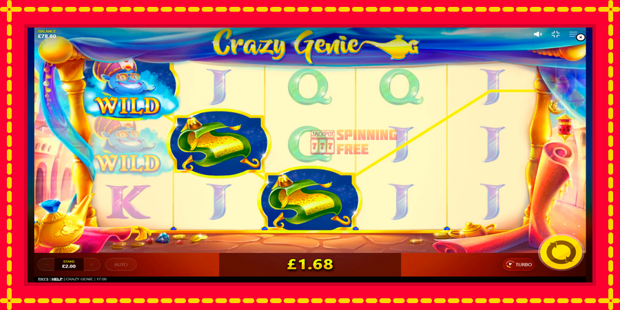 Crazy Genie mesin slot dengan animasi cerah, gambar 5