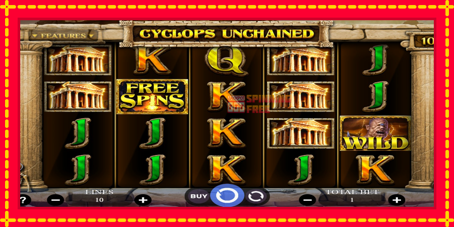 Cyclops Unchained mesin slot dengan animasi cerah, gambar 2