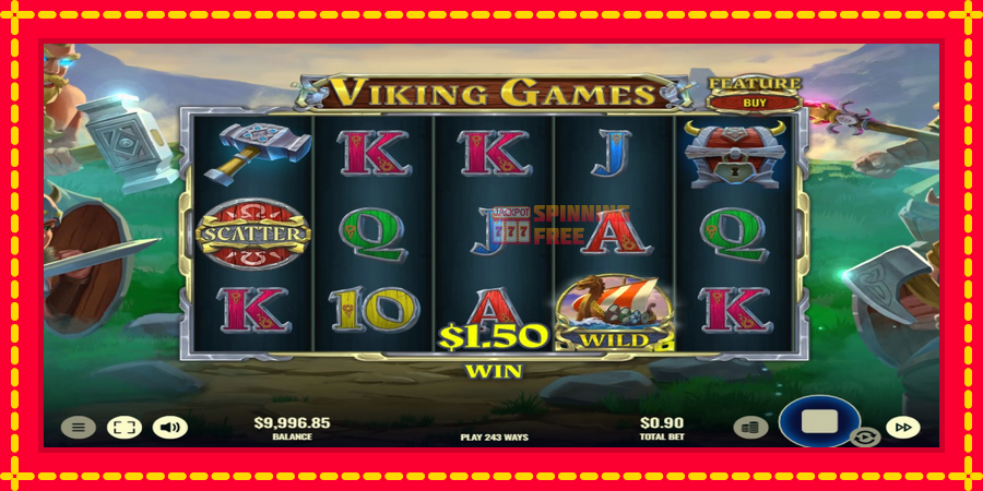 Viking Games mesin slot dengan animasi cerah, gambar 3