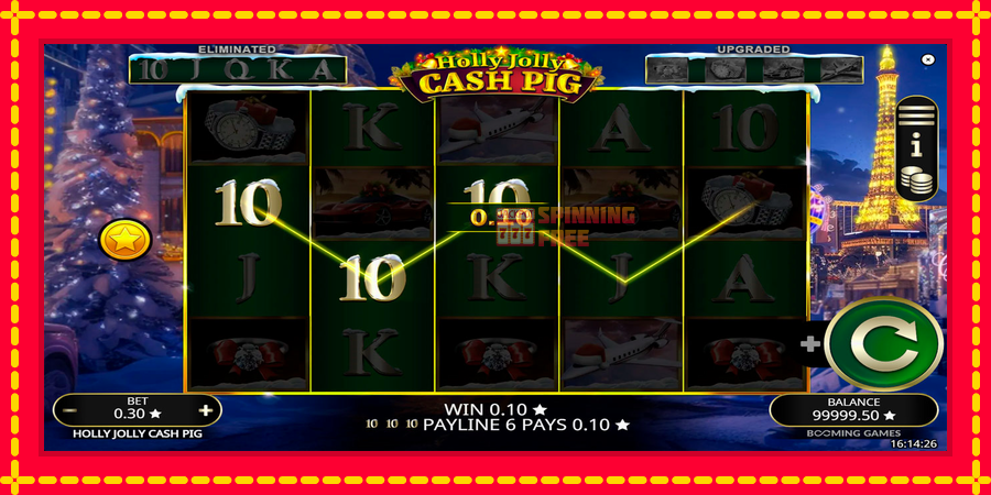 Holly Jolly Cash Pig mesin slot dengan animasi cerah, gambar 2