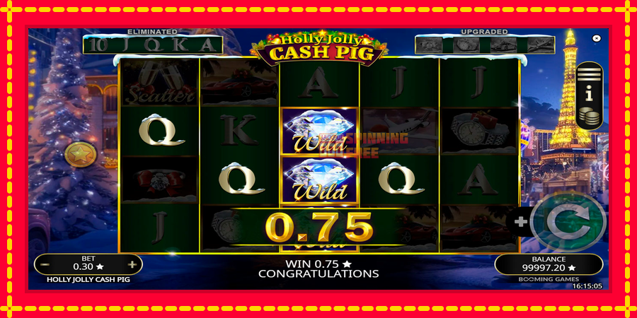 Holly Jolly Cash Pig mesin slot dengan animasi cerah, gambar 3