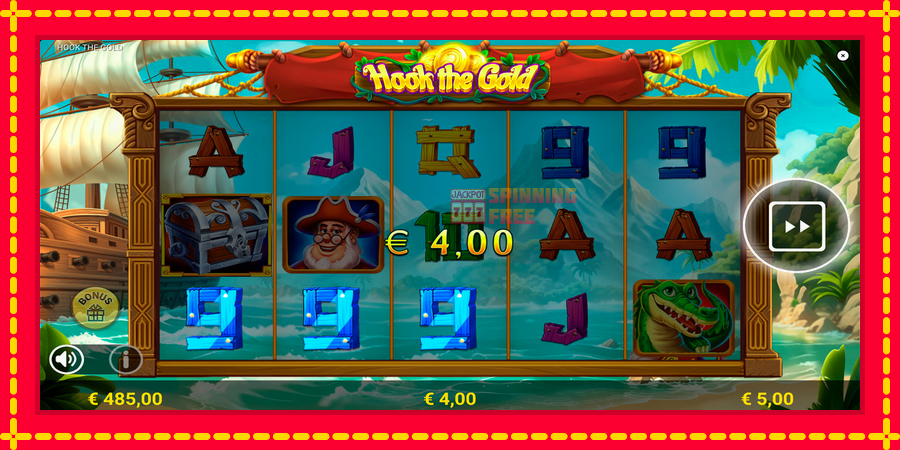 Hook The Gold mesin slot dengan animasi cerah, gambar 5