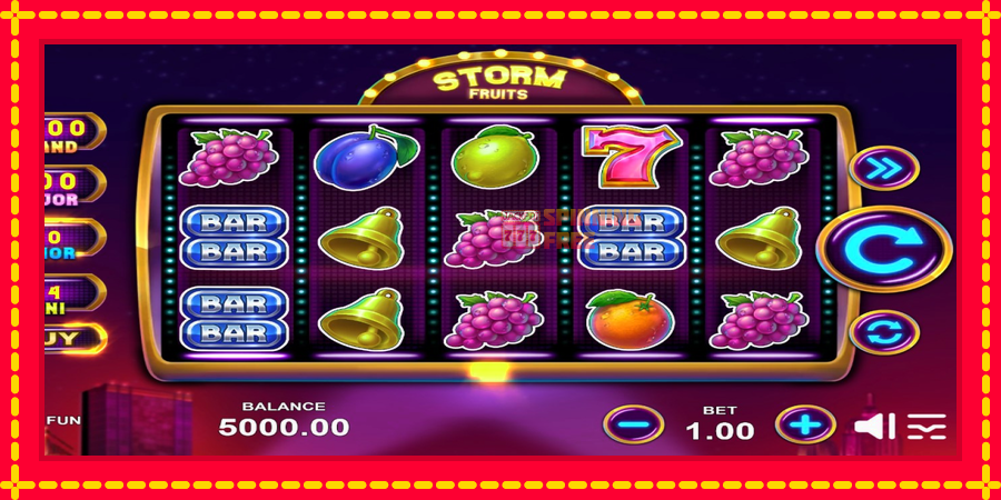 Storm Fruits mesin slot dengan animasi cerah, gambar 1