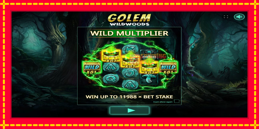 Golem Wildwoods mesin slot dengan animasi cerah, gambar 1