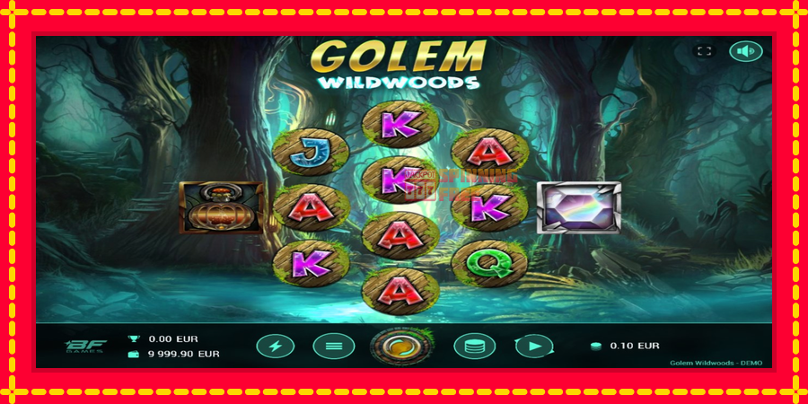 Golem Wildwoods mesin slot dengan animasi cerah, gambar 2