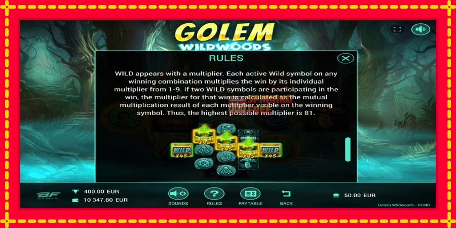 Golem Wildwoods mesin slot dengan animasi cerah, gambar 5