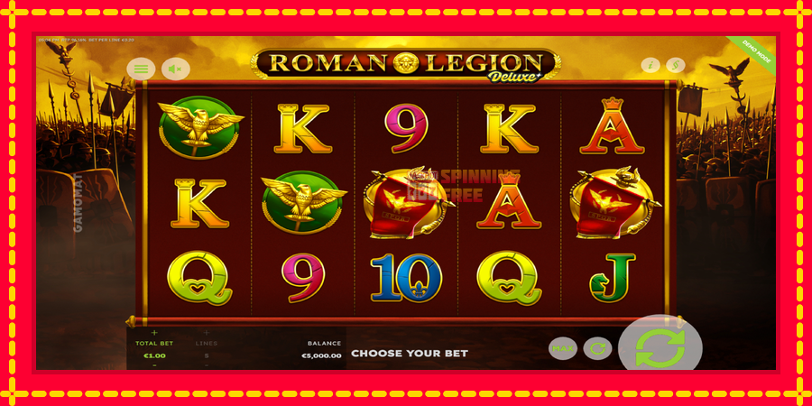 Roman Legion Deluxe mesin slot dengan animasi cerah, gambar 2