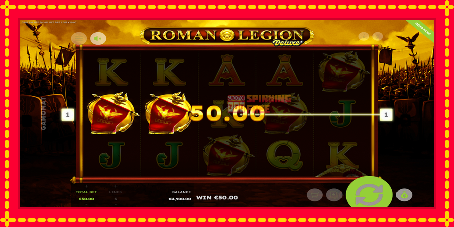 Roman Legion Deluxe mesin slot dengan animasi cerah, gambar 3