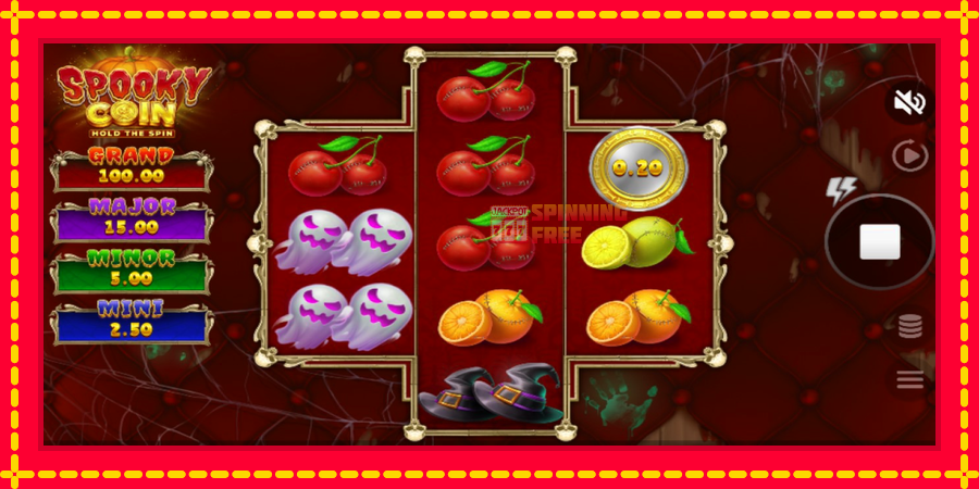 Spooky Coin Hold The Spin mesin slot dengan animasi cerah, gambar 2