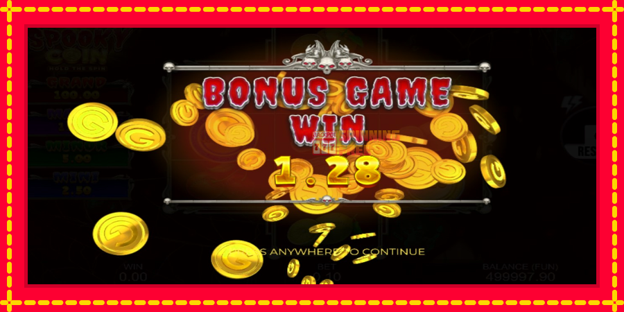 Spooky Coin Hold The Spin mesin slot dengan animasi cerah, gambar 5