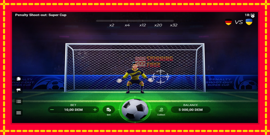 Penalty Shoot-Out: Super Cup mesin slot dengan animasi cerah, gambar 2