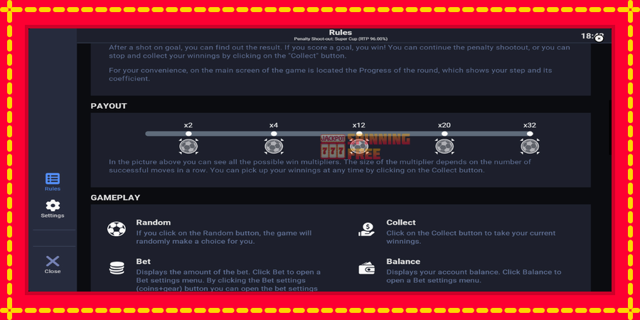 Penalty Shoot-Out: Super Cup mesin slot dengan animasi cerah, gambar 6