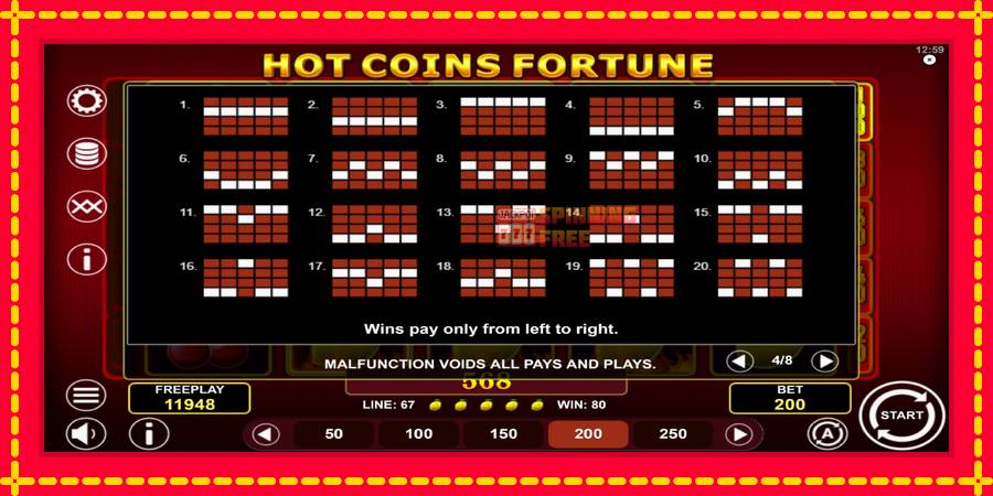 Hot Coins Fortune mesin slot dengan animasi cerah, gambar 7