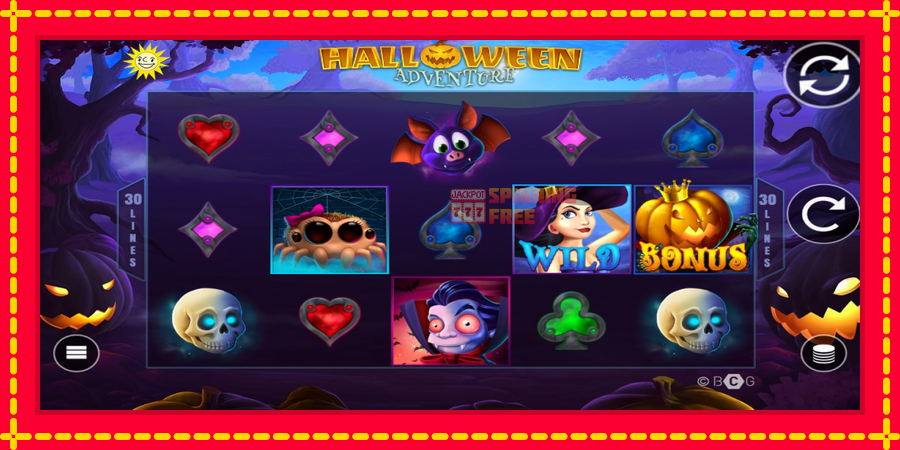 Halloween Adventure mesin slot dengan animasi cerah, gambar 1