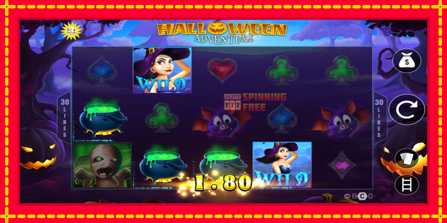 Halloween Adventure mesin slot dengan animasi cerah, gambar 3