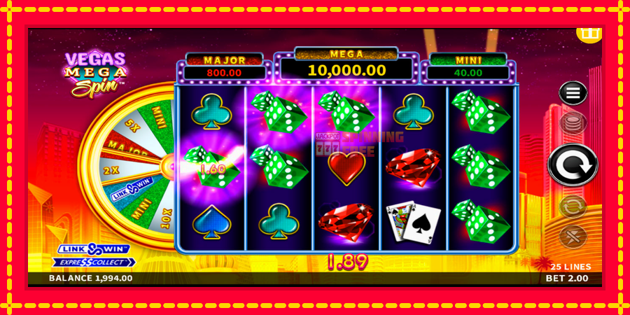 Vegas Mega Spin mesin slot dengan animasi cerah, gambar 2