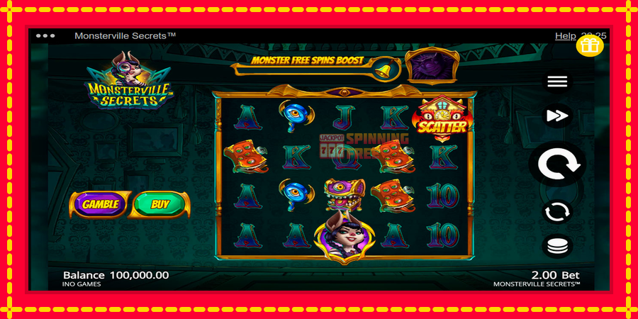 Monsterville Secrets mesin slot dengan animasi cerah, gambar 1