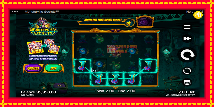 Monsterville Secrets mesin slot dengan animasi cerah, gambar 3