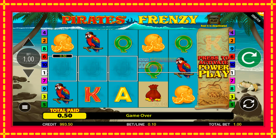 Pirates Frenzy mesin slot dengan animasi cerah, gambar 2