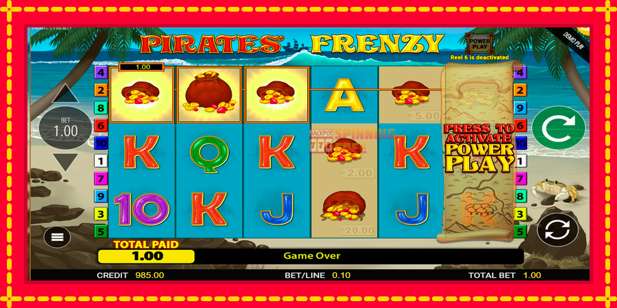 Pirates Frenzy mesin slot dengan animasi cerah, gambar 4