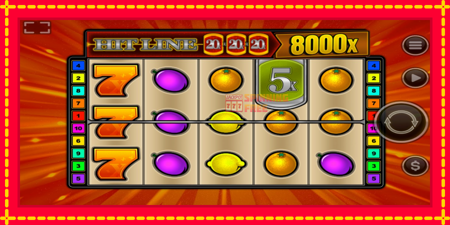 Hit Line mesin slot dengan animasi cerah, gambar 2