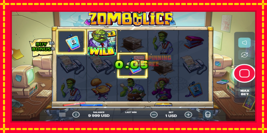 Zombolics mesin slot dengan animasi cerah, gambar 2