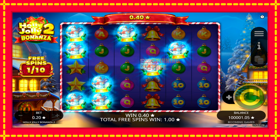 Holly Jolly Bonanza 2 mesin slot dengan animasi cerah, gambar 4