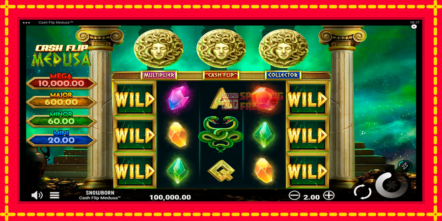 Cash Flip Medusa mesin slot dengan animasi cerah, gambar 1