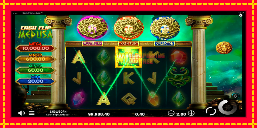 Cash Flip Medusa mesin slot dengan animasi cerah, gambar 2