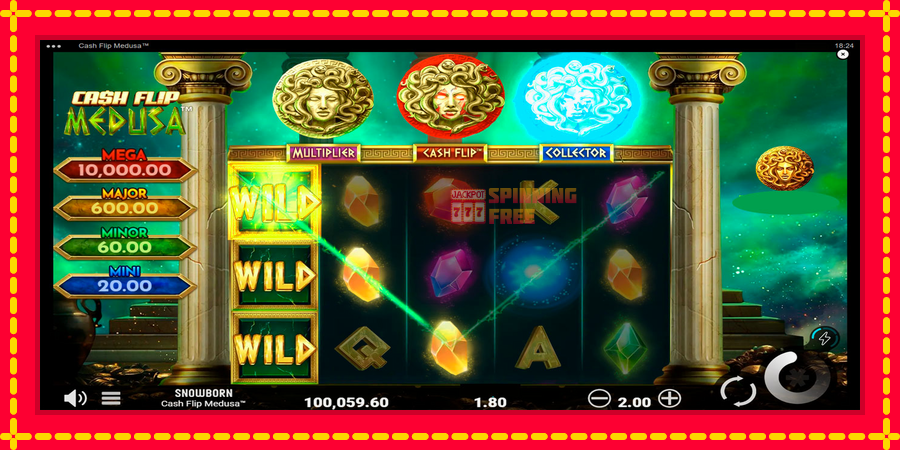 Cash Flip Medusa mesin slot dengan animasi cerah, gambar 5