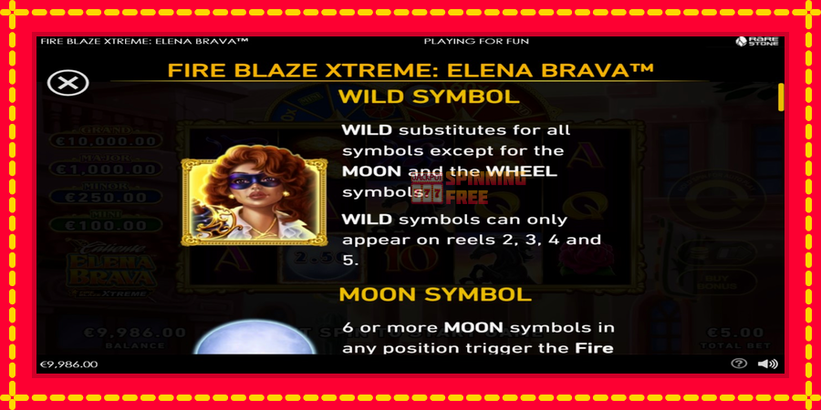 Fire Blaze Extreme: Elena Brava mesin slot dengan animasi cerah, gambar 4