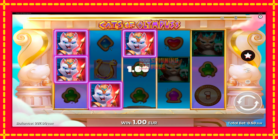 Cats of Olympuss mesin slot dengan animasi cerah, gambar 2