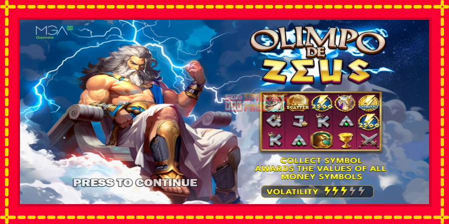 Olimpo de Zeus mesin slot dengan animasi cerah, gambar 1